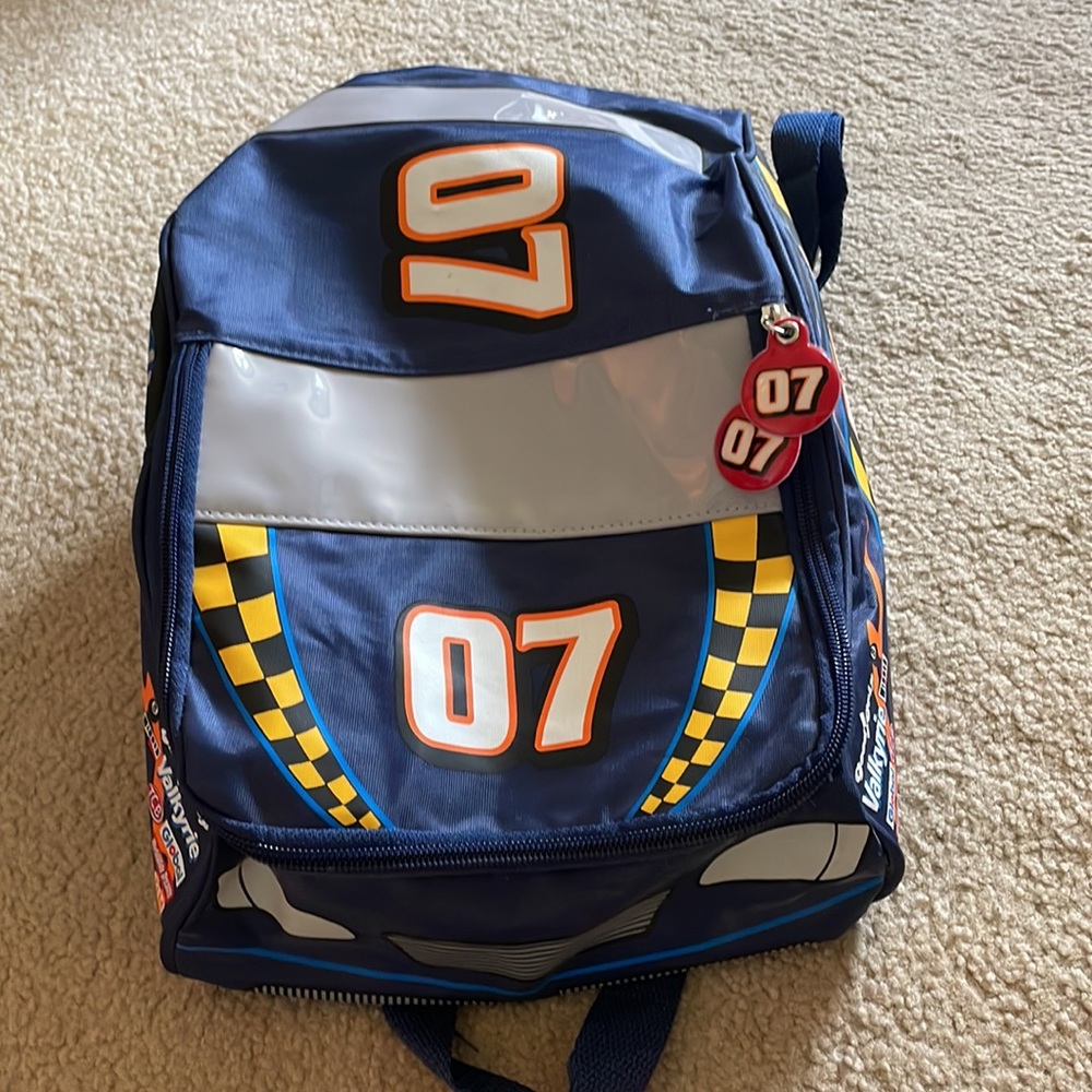 COPY - Boys race car backpack. - Picture 2 of 3